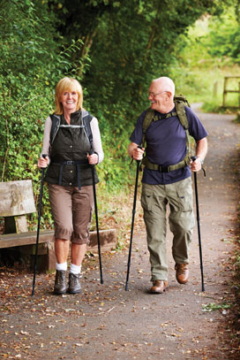 OldHikersiStock_000018127646Medium-RGB An elderly couple enjoying a hike
